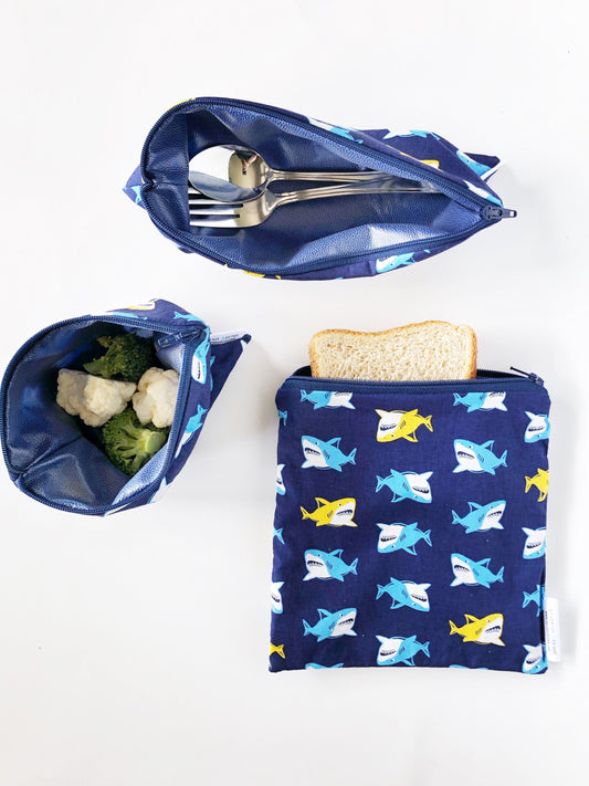 Shark Reusable Snack Bags