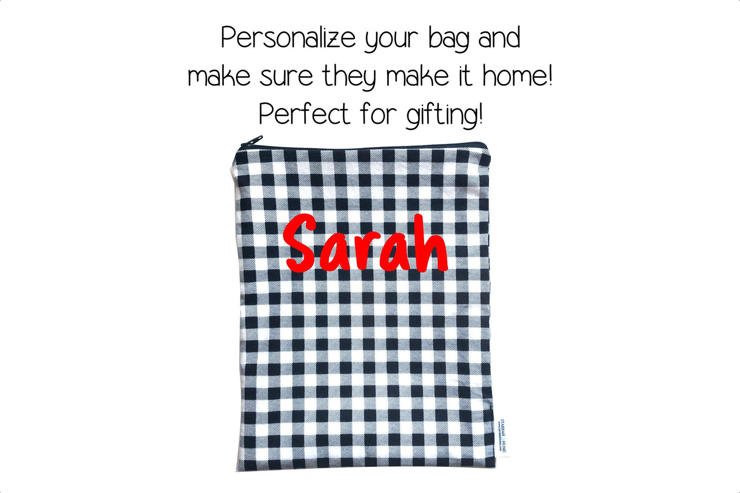 Buffalo Plaid Wet Bags